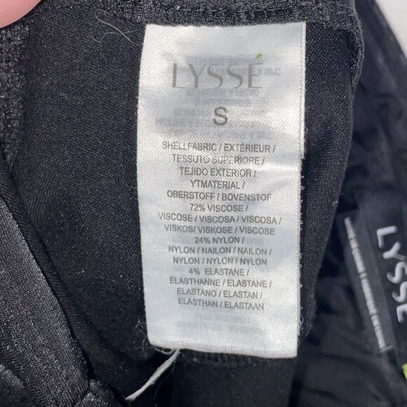 Lyssé Black on Black Cheetah Print Leggings Size Small Athleisure - Picture 10 of 11